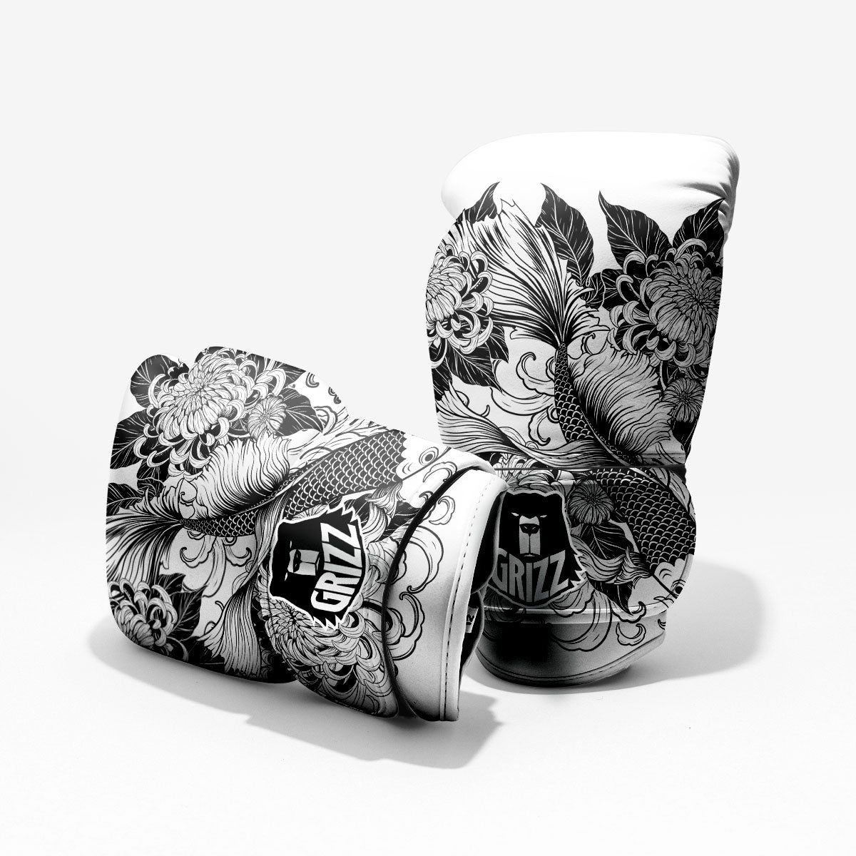 Tattoo Japanese Elemental Print Pro Boxing Glove