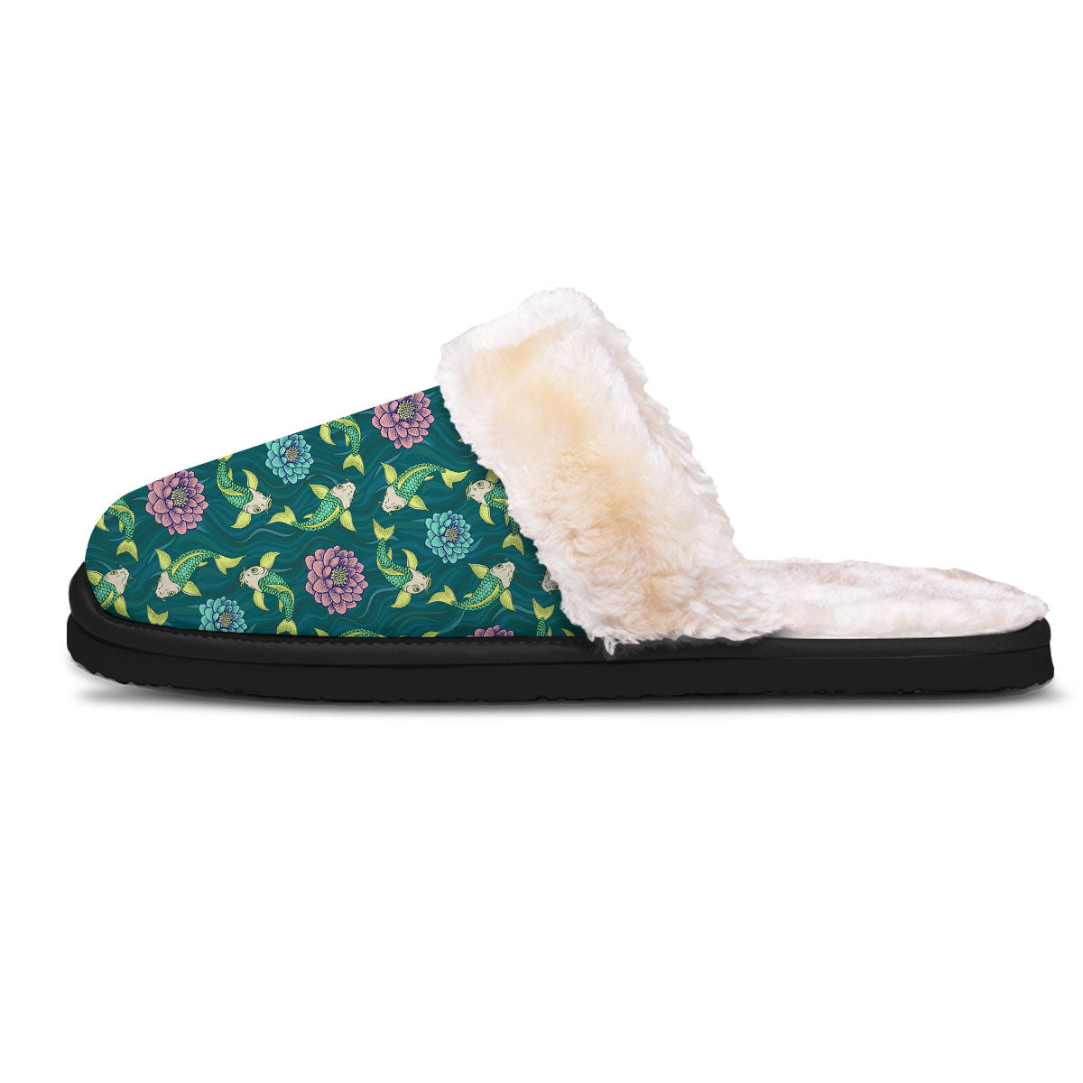 Tattoo Koi Carp Japanese Print Pattern Slippers-grizzshop