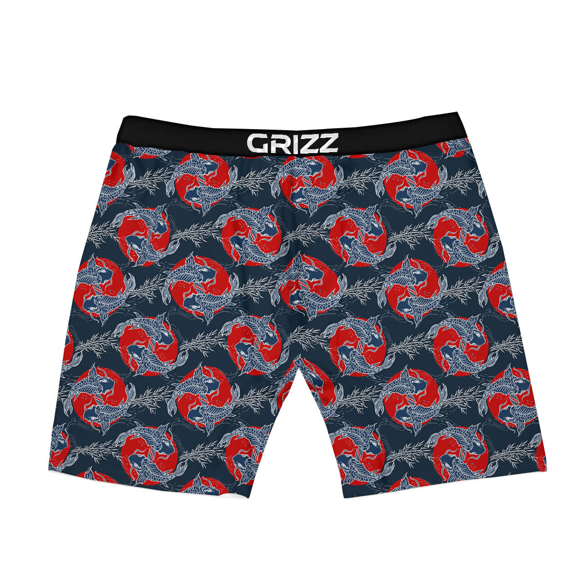 Tattoo Koi Fish Japanese Print Pattern Boxer Briefs-grizzshop