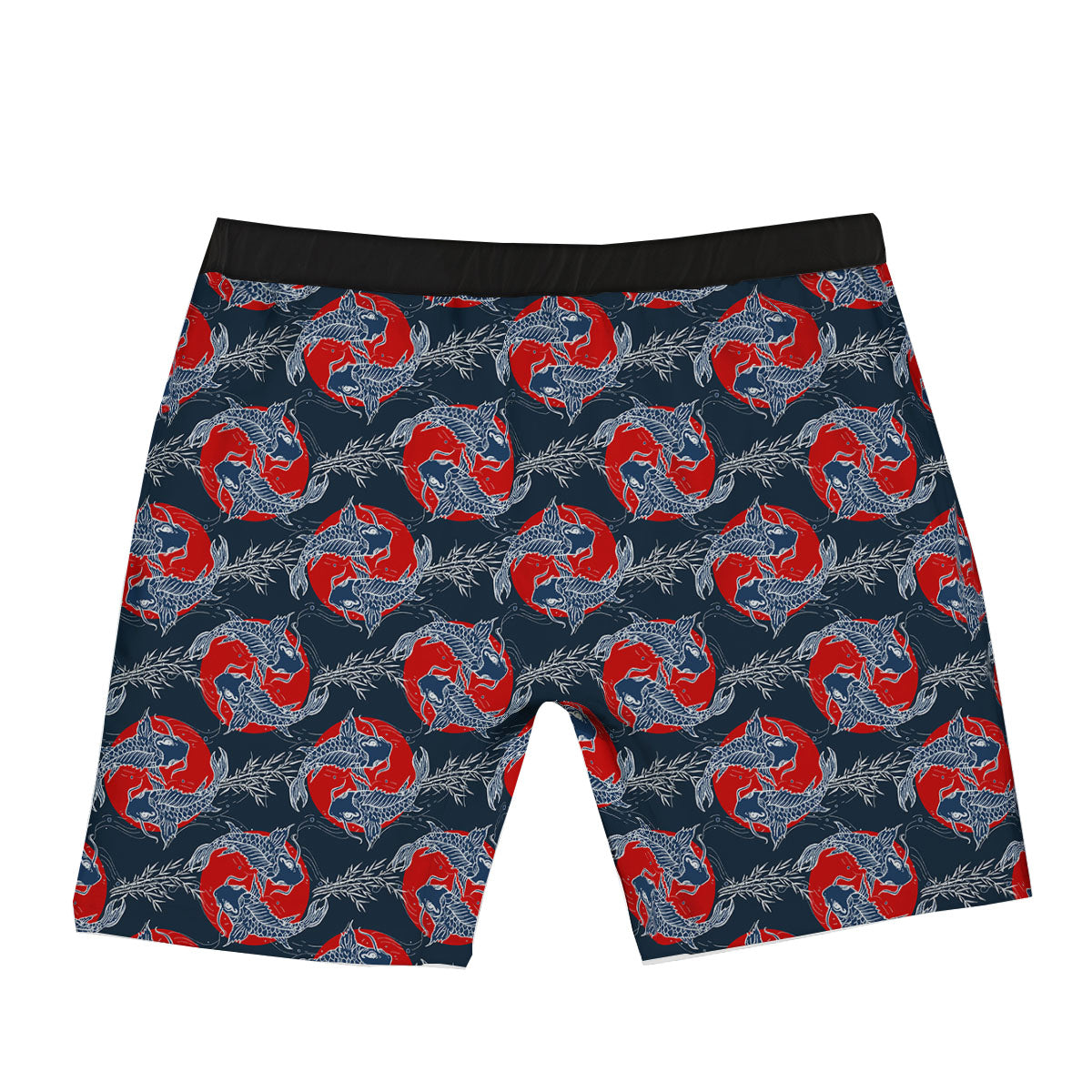 Tattoo Koi Fish Japanese Print Pattern Boxer Briefs-grizzshop