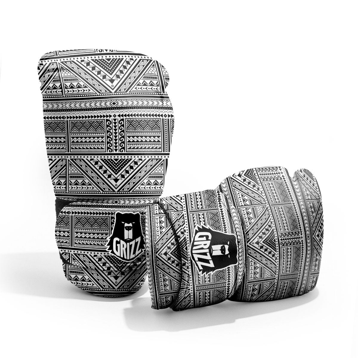 Tattoo Maori Polynesian Print Pattern Pro Boxing Glove