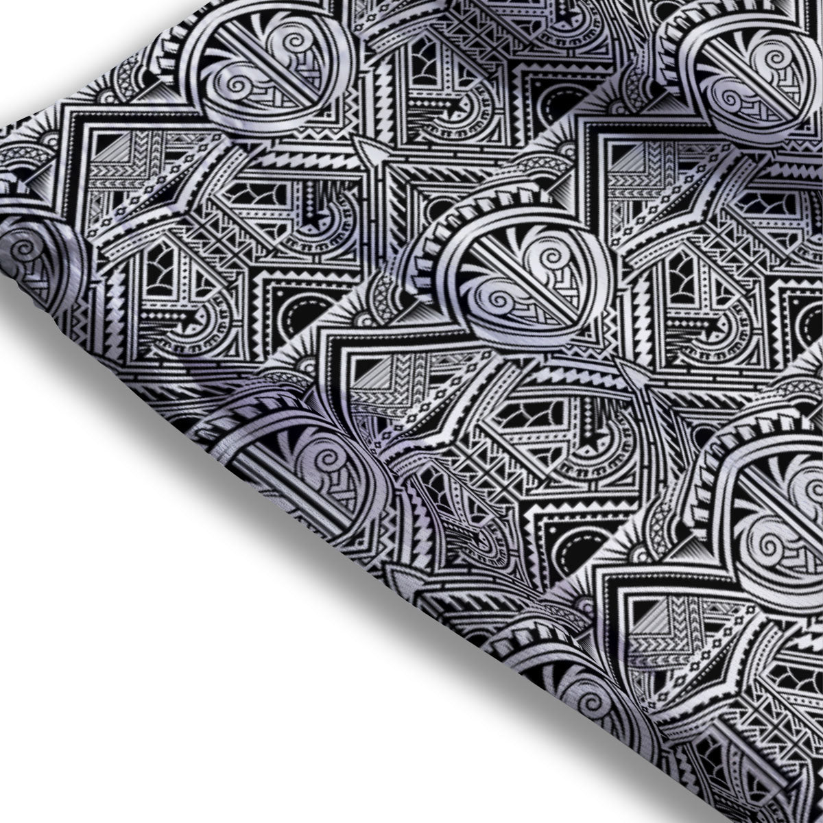 Tattoo Polynesian Tribal Print Pattern Mesh Shorts