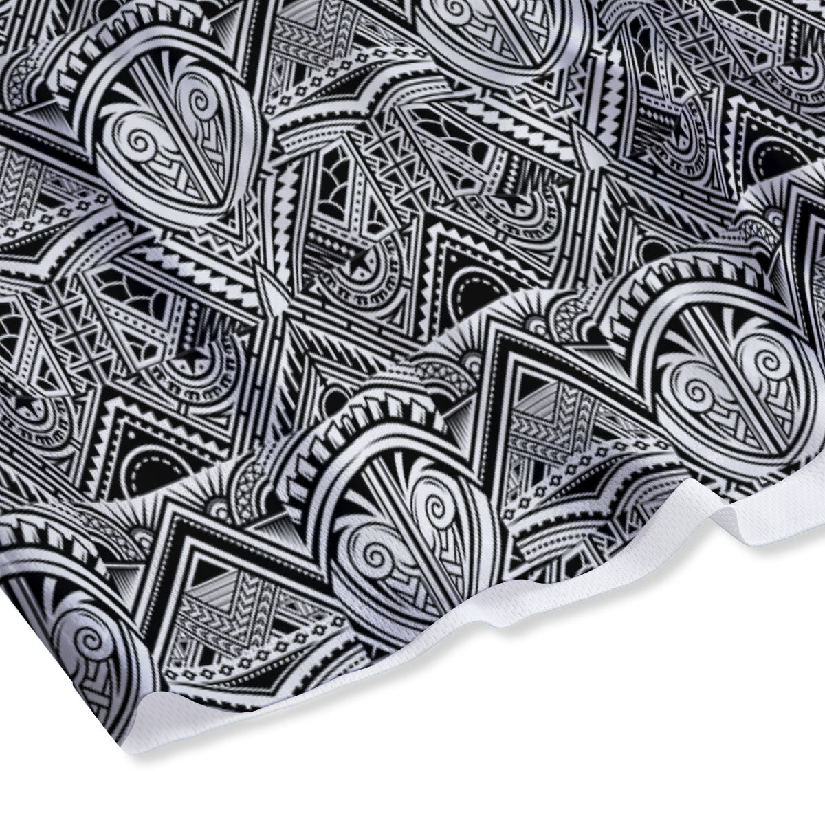 Tattoo Polynesian Tribal Print Pattern Mesh Shorts
