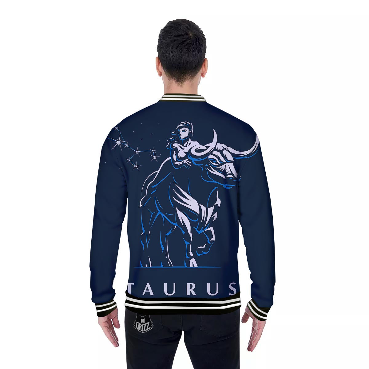 Taurus Constellation Sign Print Baseball Jacket-grizzshop