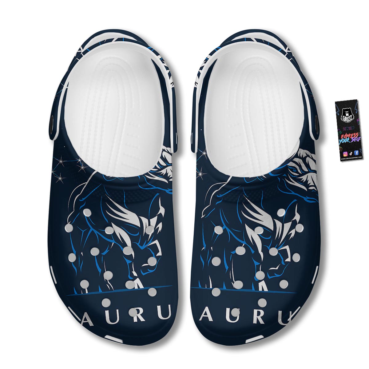 Taurus Constellation Sign Print Clog-grizzshop