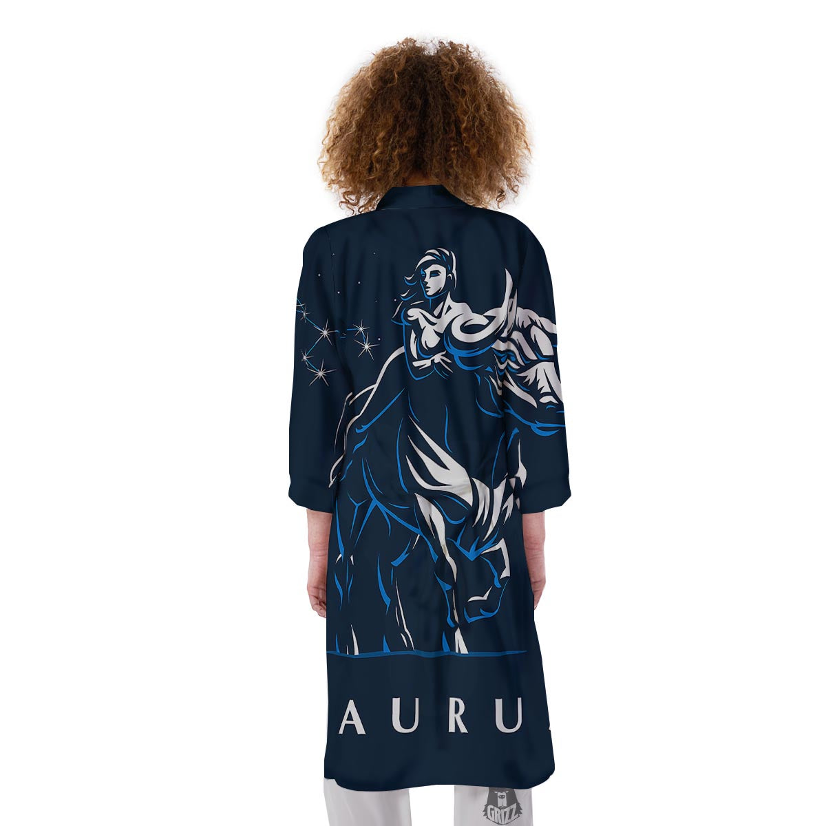 Taurus Constellation Sign Print Kimono-grizzshop