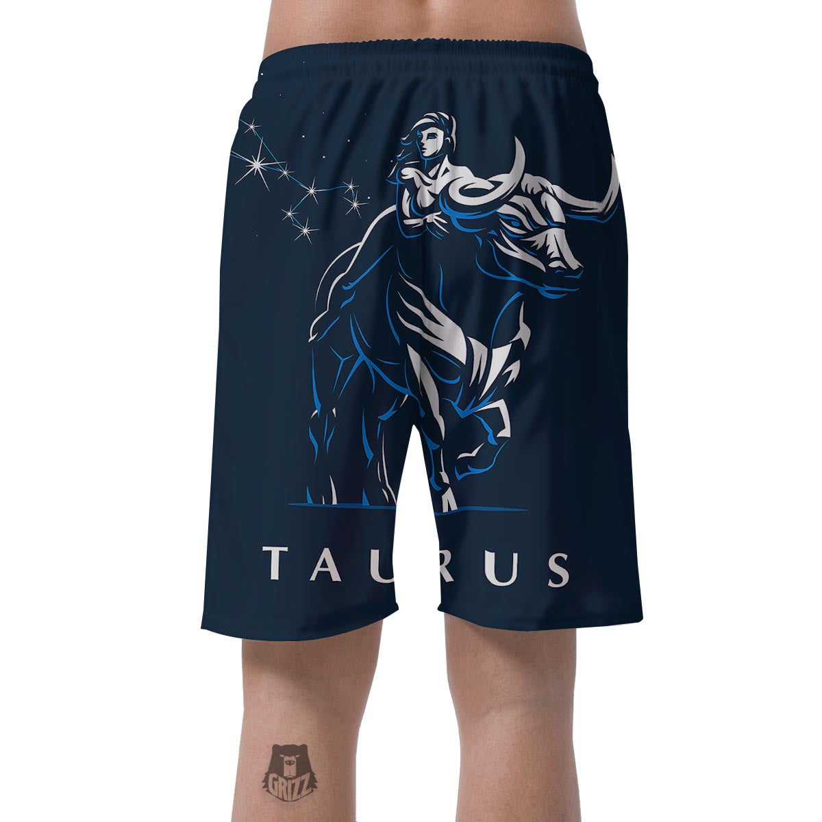 Taurus Constellation Sign Print Men's Shorts-grizzshop