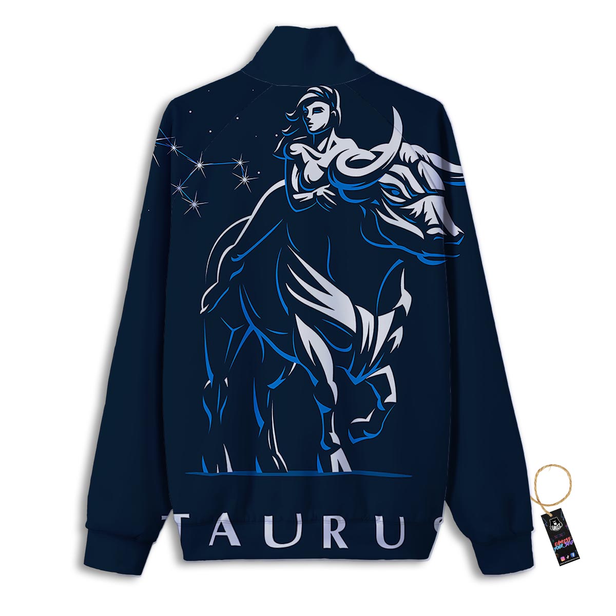 Taurus Constellation Sign Print Track Jacket-grizzshop
