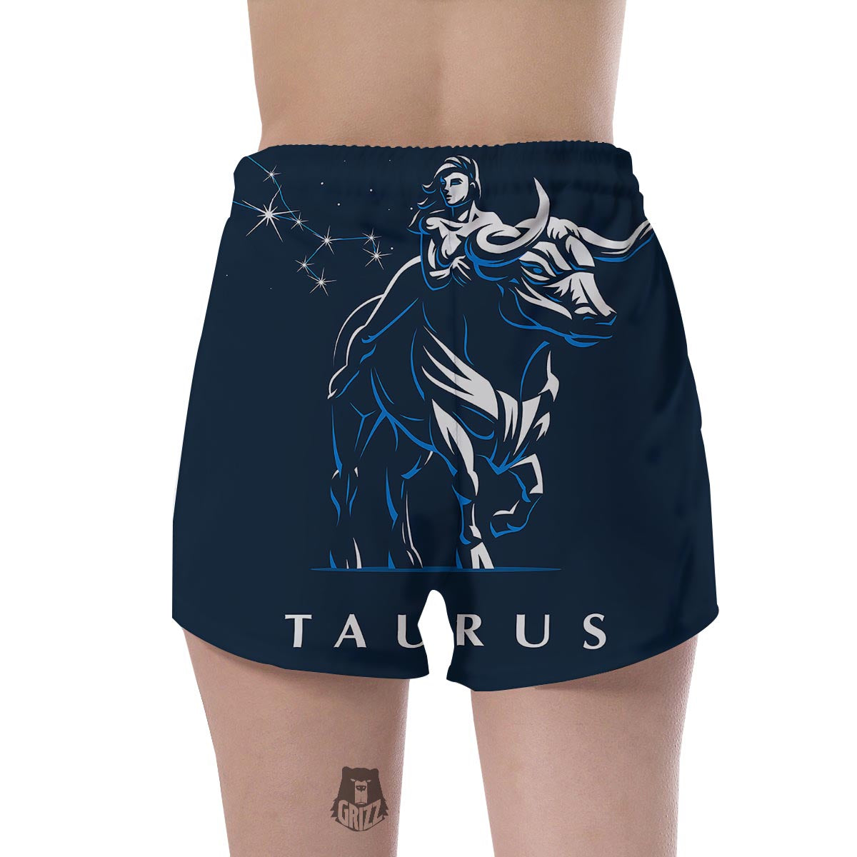 Taurus Constellation Sign Print Women's Shorts-grizzshop
