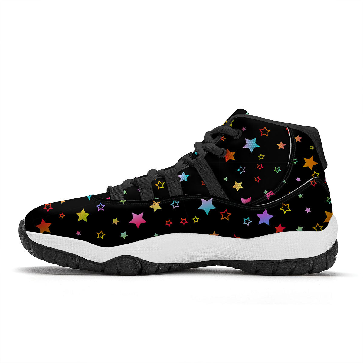 Taurus Cute Cartoon Print Pattern Black Bball Shoes-grizzshop