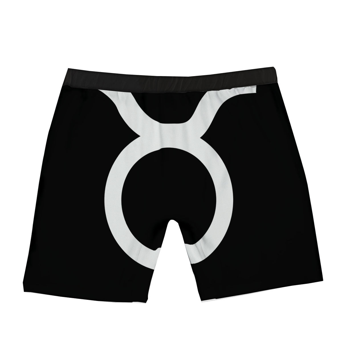 Taurus Sign White And Black Print Boxer Briefs-grizzshop
