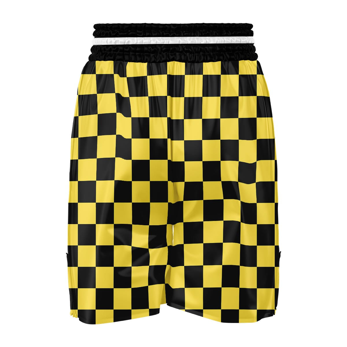 Taxi Pattern Print Boxing Shorts-grizzshop