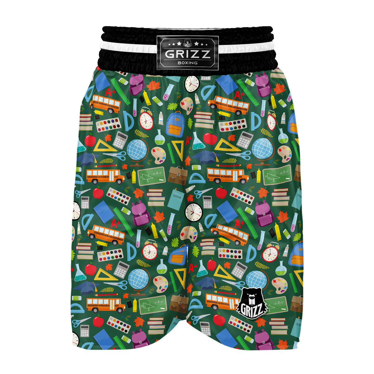 Teacher Print Pattern Boxing Shorts-grizzshop