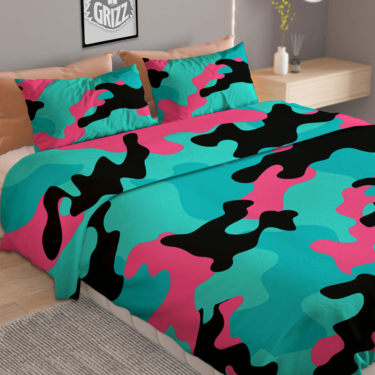 Tribal African Ethnic Sunset Print Pattern Duvet Cover Bedding Set