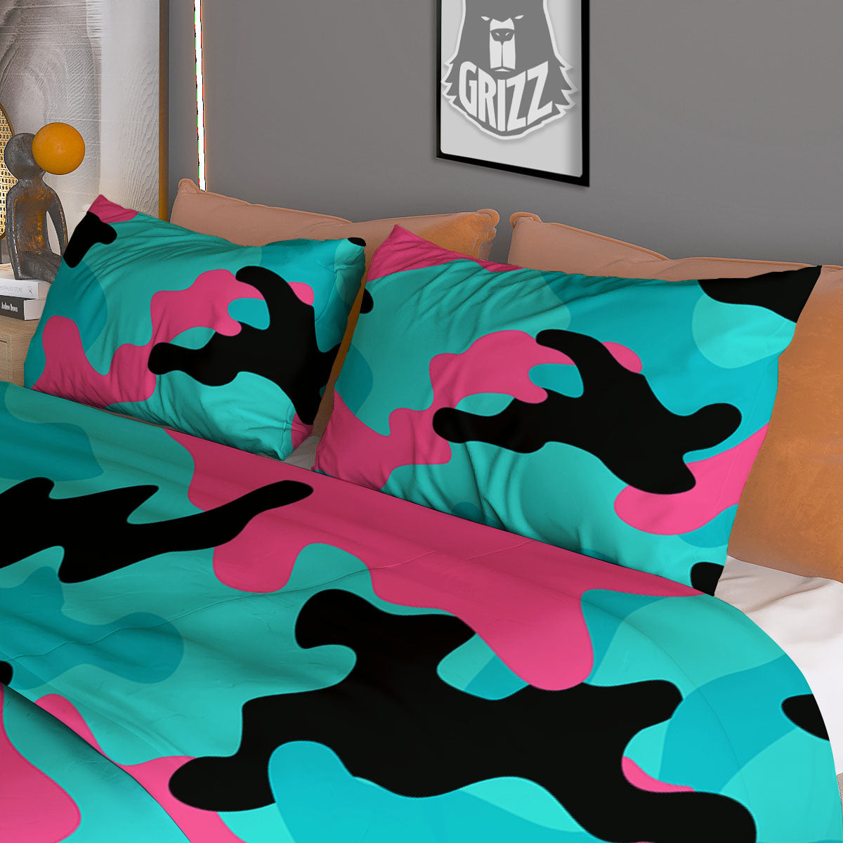 Tribal African Ethnic Sunset Print Pattern Duvet Cover Bedding Set