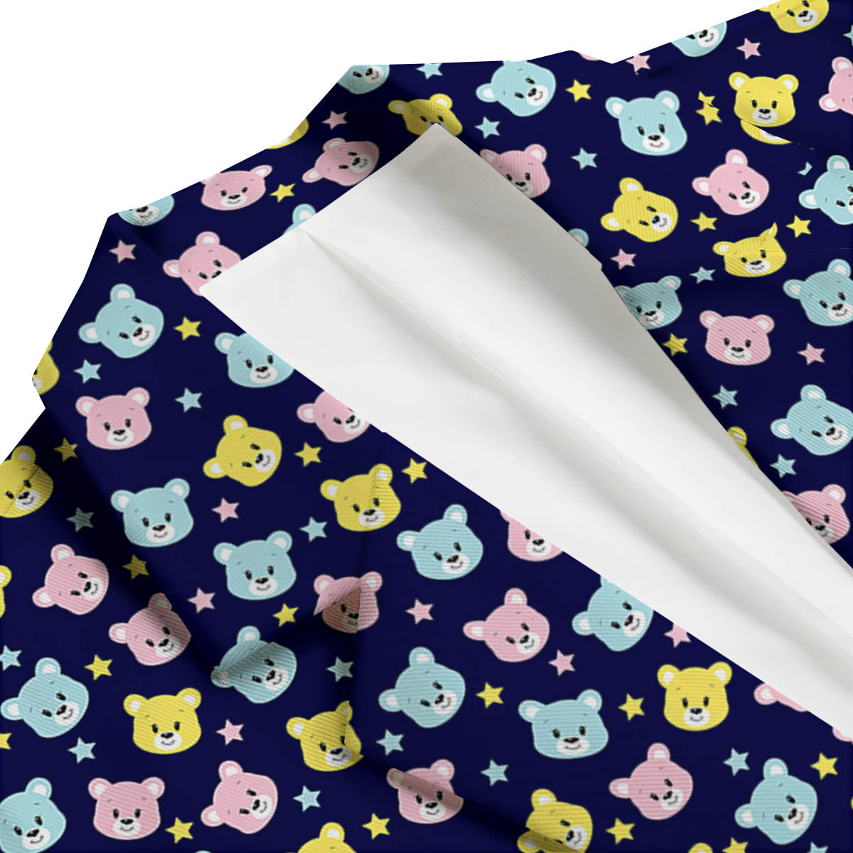 Teddy Bear Cartoon Print Pattern Men's Blazer-grizzshop