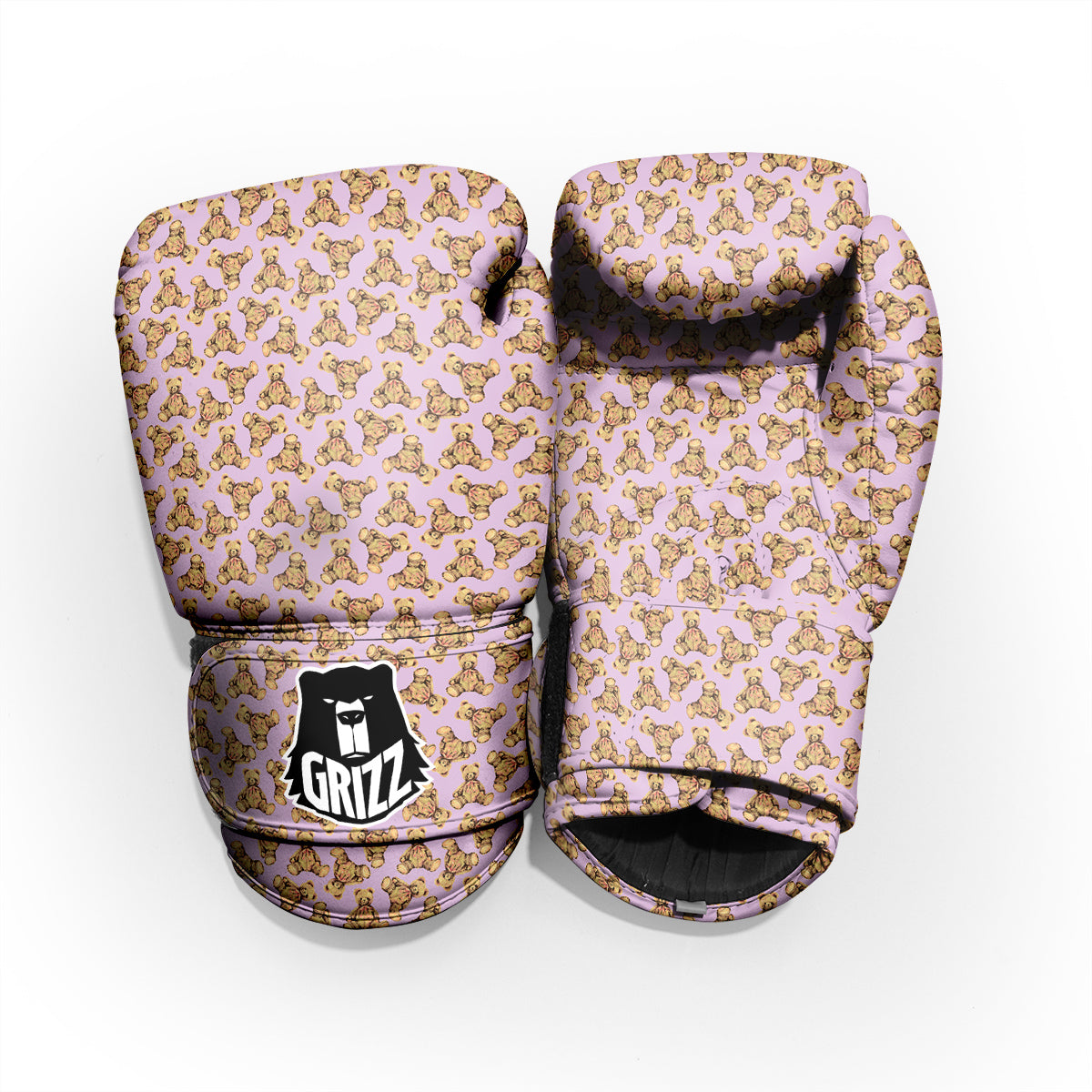 Teddy Bear Cute Print Pattern Sparring Gloves-grizzshop