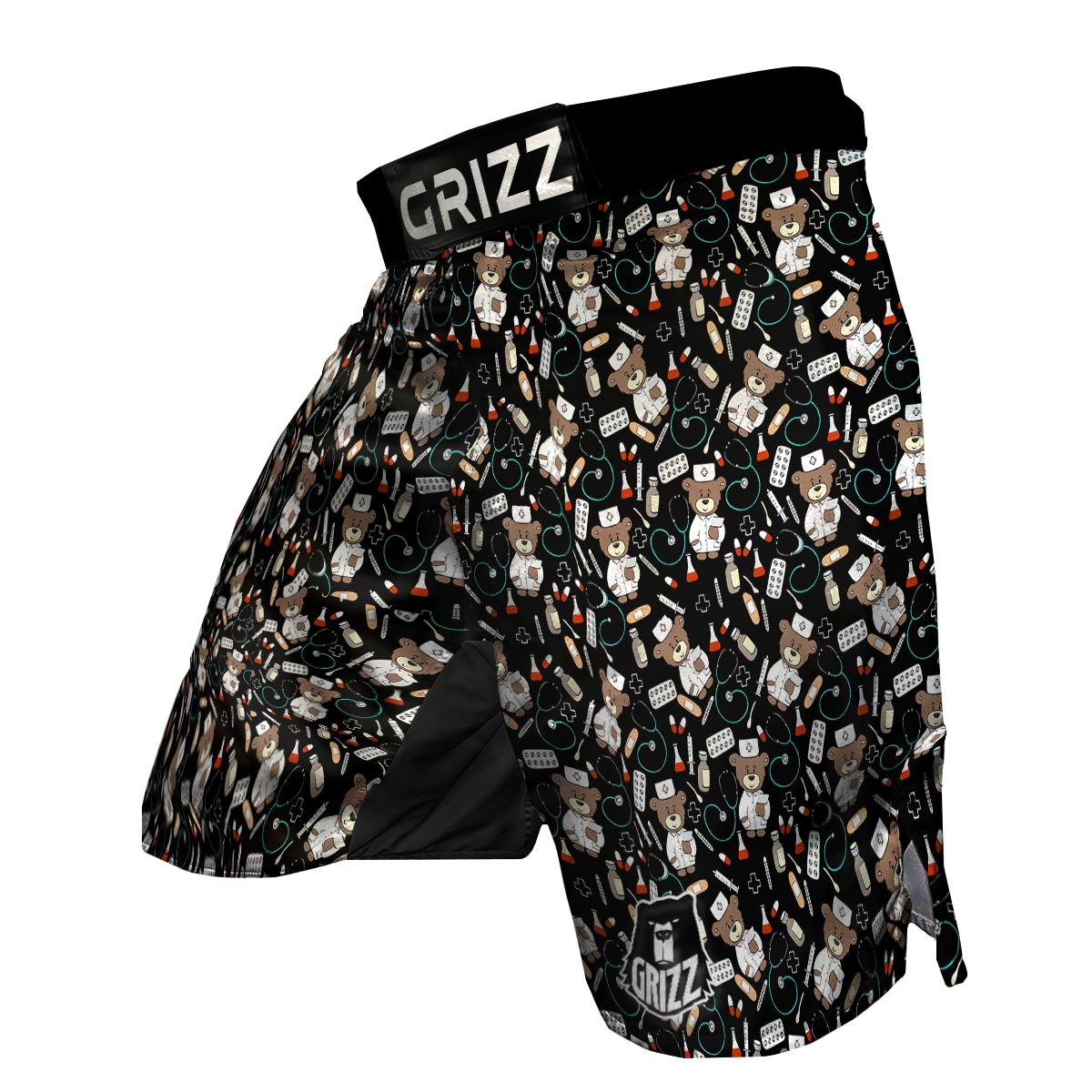 Teddy Bear Nurse MMA Shorts-grizzshop