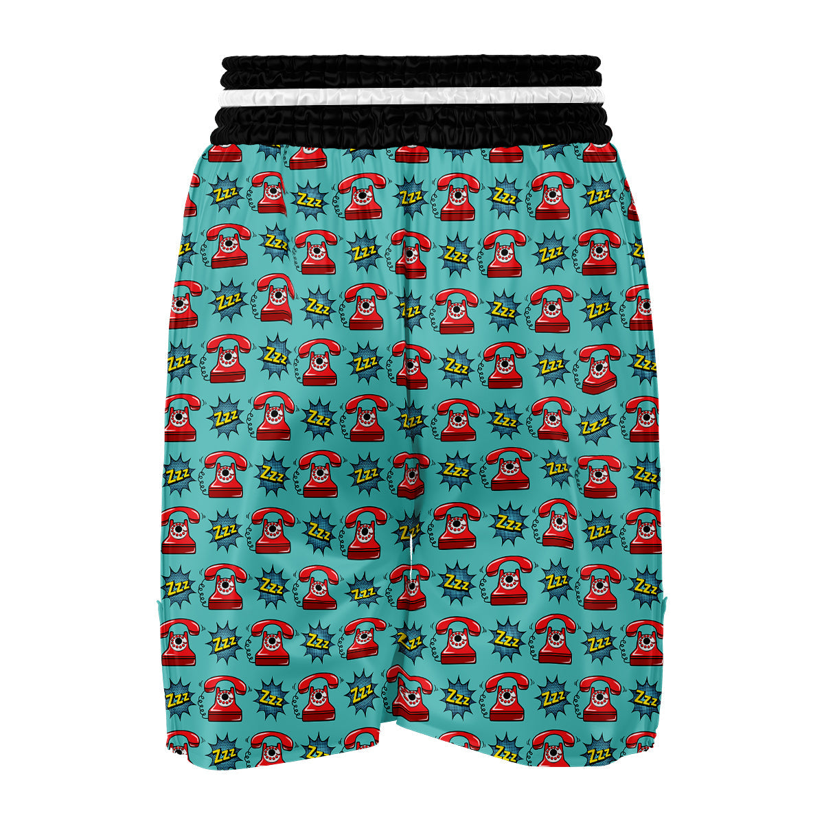 Telephone Is Calling Print Pattern Boxing Shorts-grizzshop