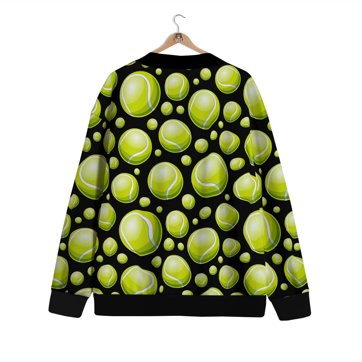 Tennis Balls Print Pattern Cardigan-grizzshop
