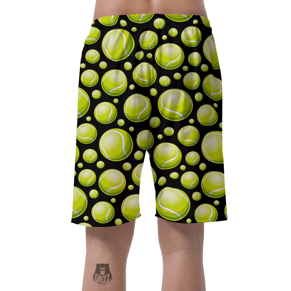 Tennis Balls Print Pattern Men's Shorts-grizzshop