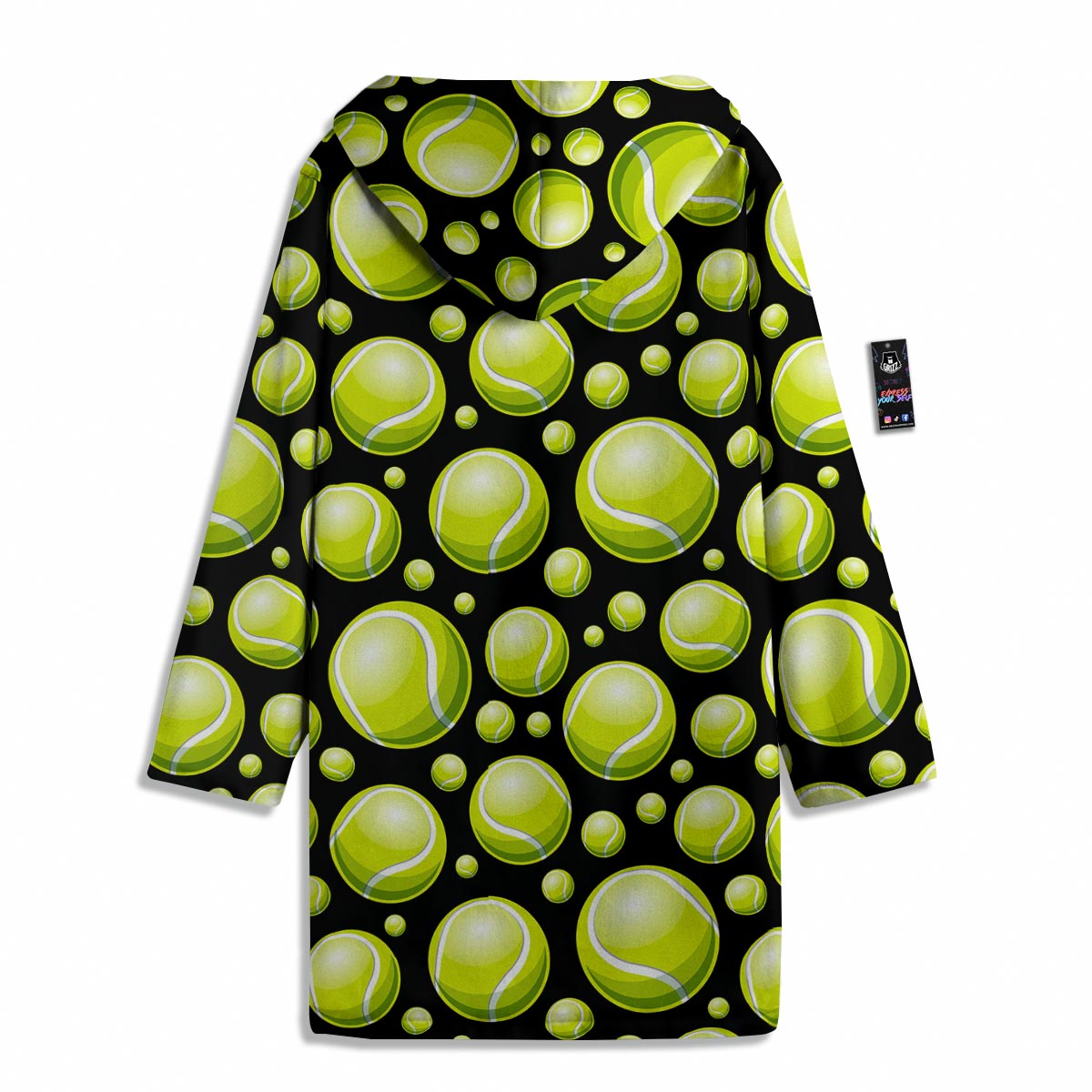 Tennis Balls Print Pattern Men's Windbreaker Jacket-grizzshop