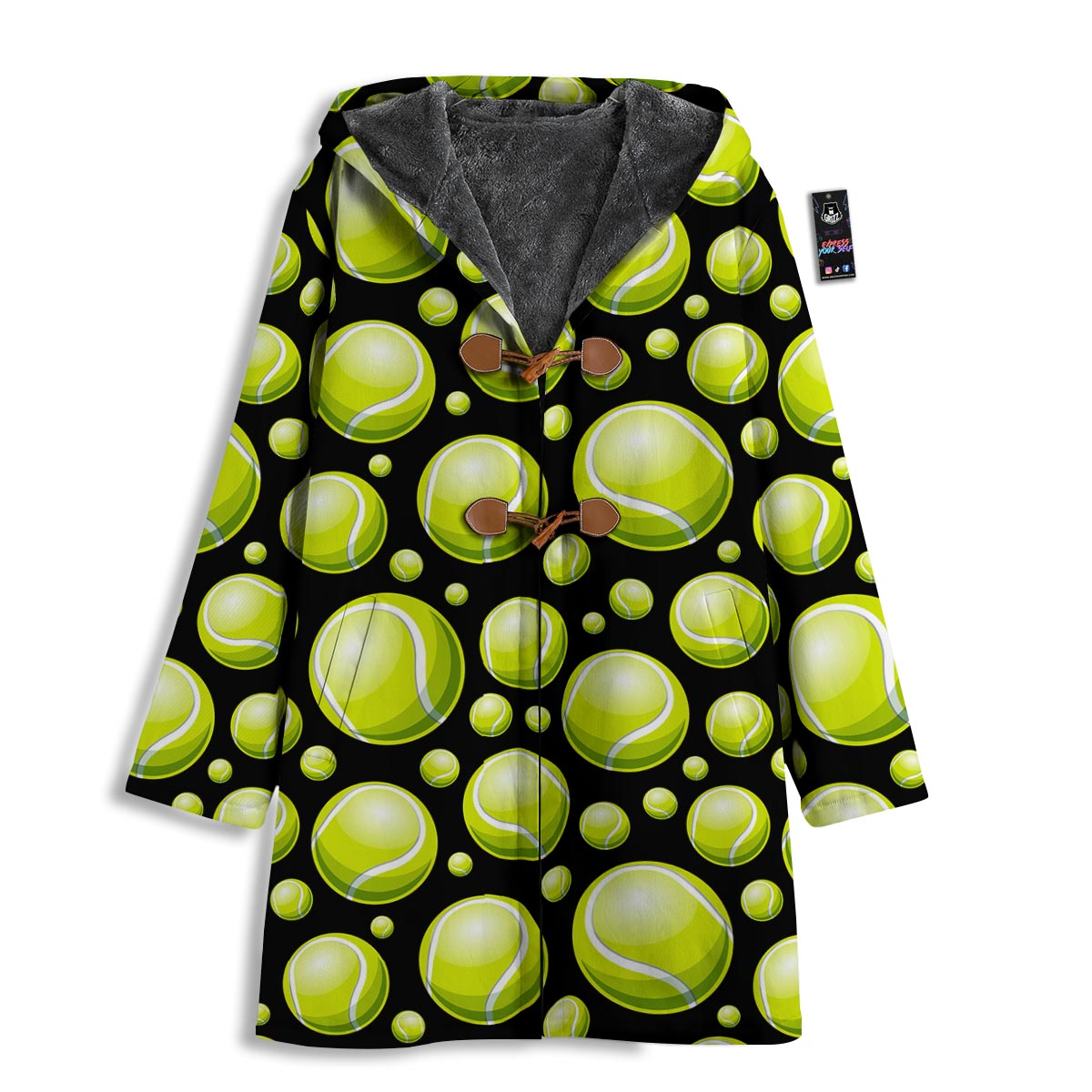 Tennis Balls Print Pattern Men's Windbreaker Jacket-grizzshop