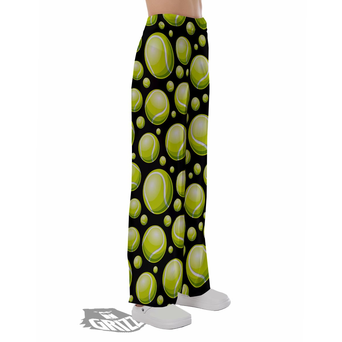 Tennis Balls Print Pattern Pajama Pants-grizzshop