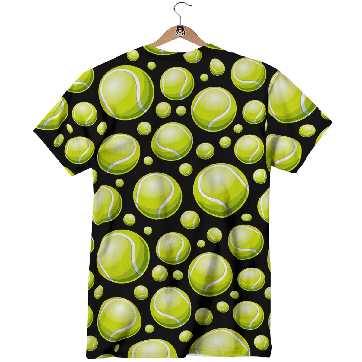 Tennis Balls Print Pattern T-Shirt-grizzshop
