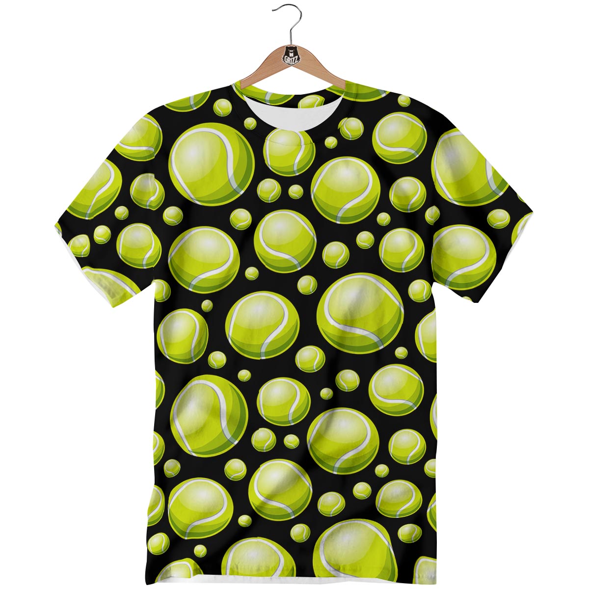 Tennis Balls Print Pattern T-Shirt-grizzshop