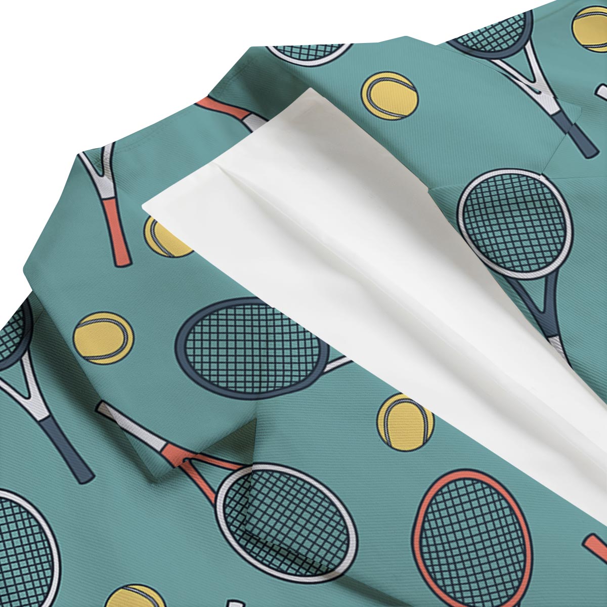 Tennis Print Pattern Men's Blazer-grizzshop