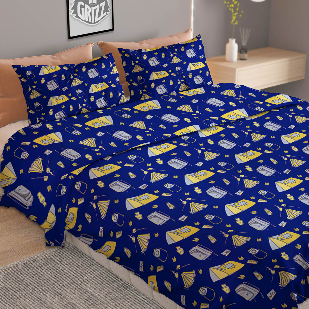 Symbol Freemasonry Print Duvet Cover Bedding Set