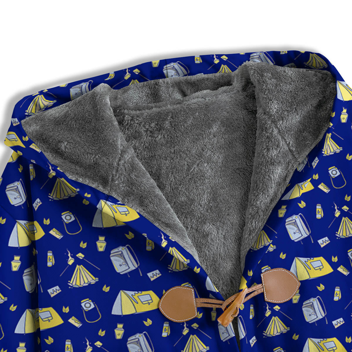 Tent Camping Print Pattern Men's Windbreaker Jacket-grizzshop