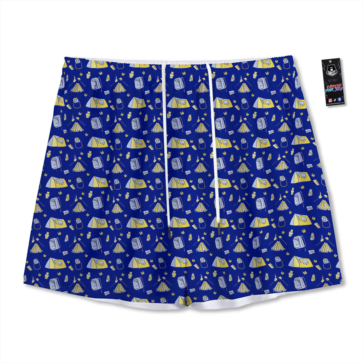 Symbol Freemasonry Print Mesh Shorts