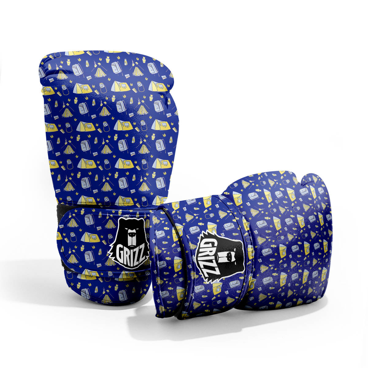 Tent Camping Print Pattern Pro Boxing Glove