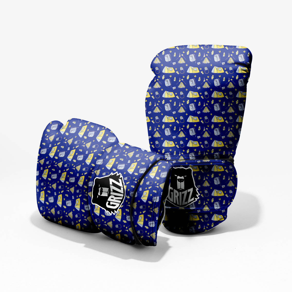Tent Camping Print Pattern Pro Boxing Glove