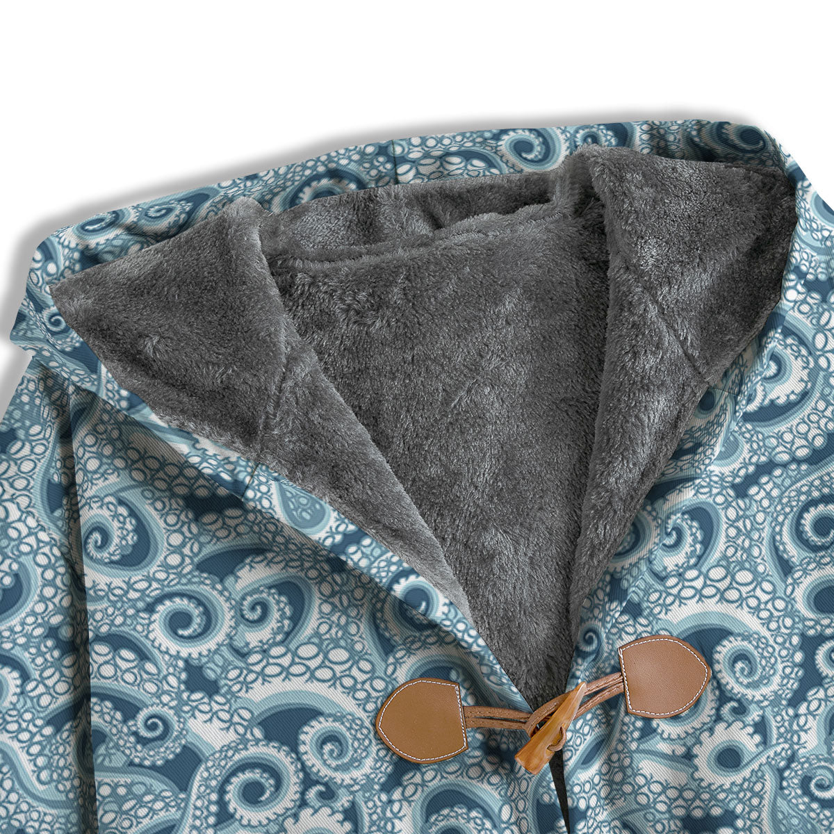 Tentacles Octopus Blue Print Pattern Men's Windbreaker Jacket-grizzshop