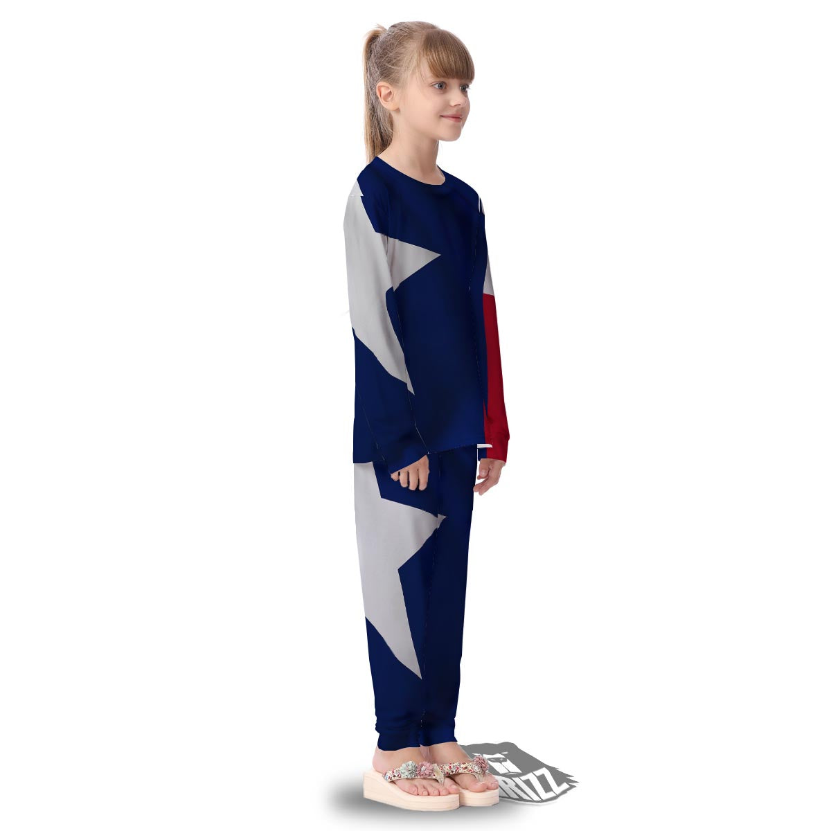 Texas Flag Print Kid's Pajamas-grizzshop