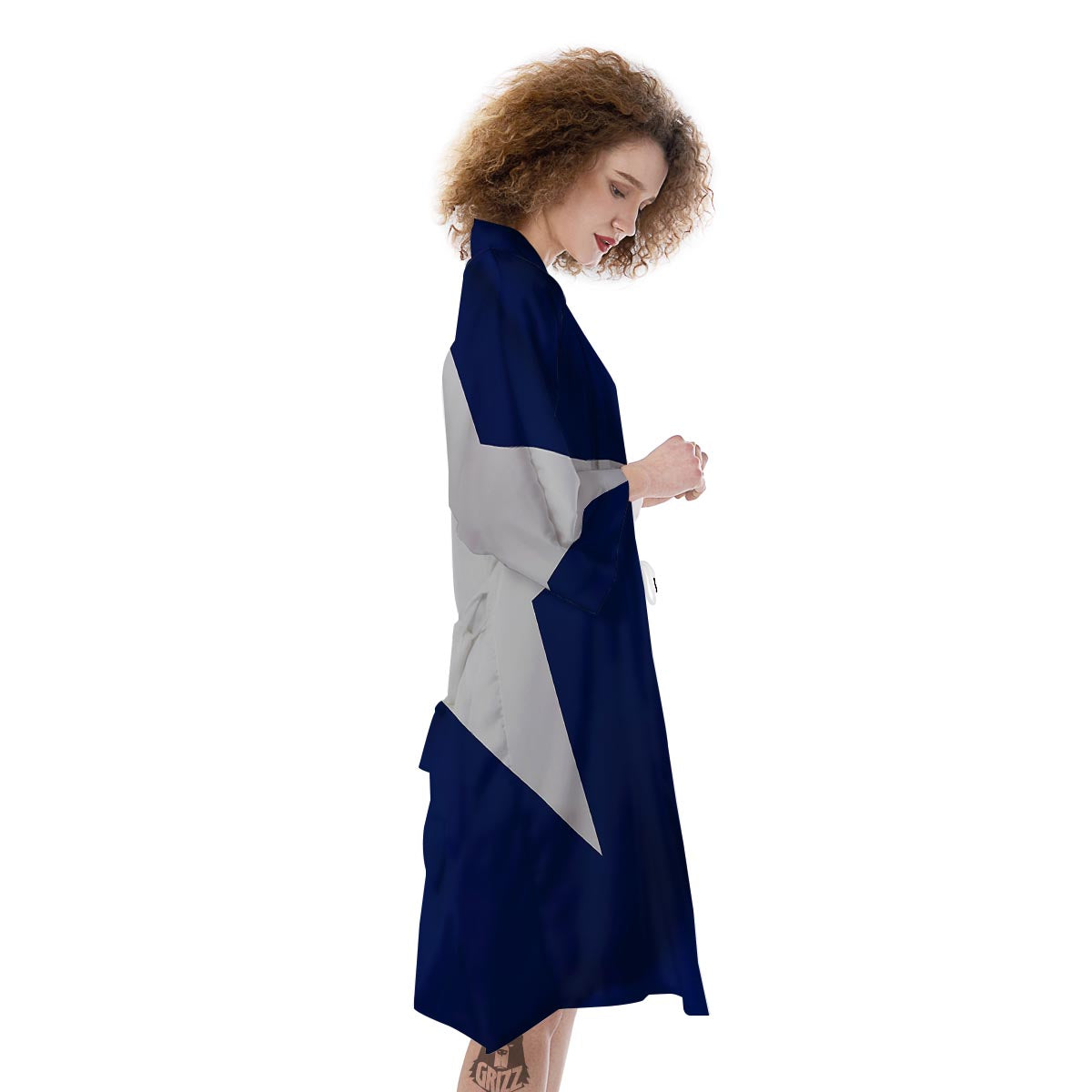 Texas Flag Print Kimono-grizzshop