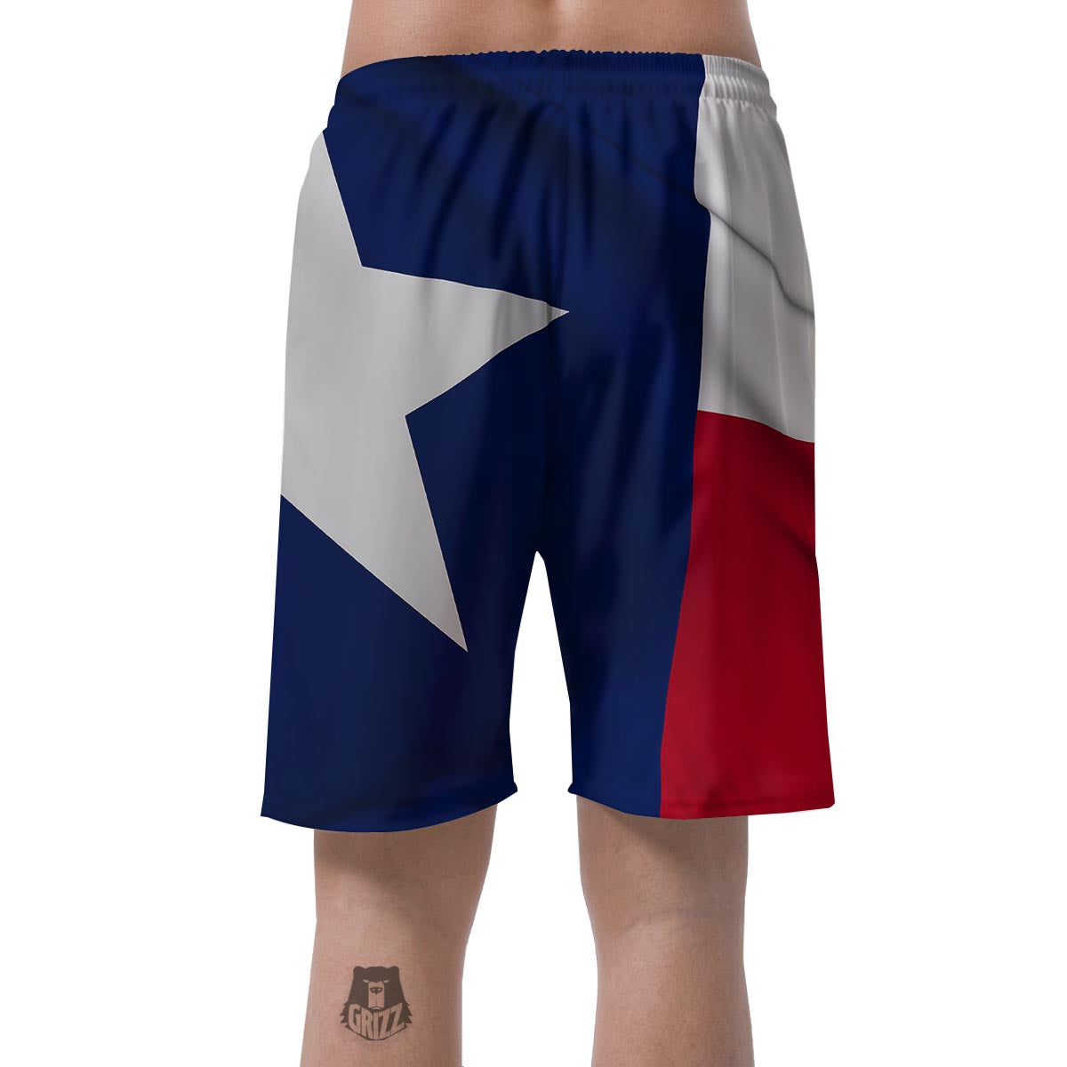Texas Flag Print Men's Shorts-grizzshop