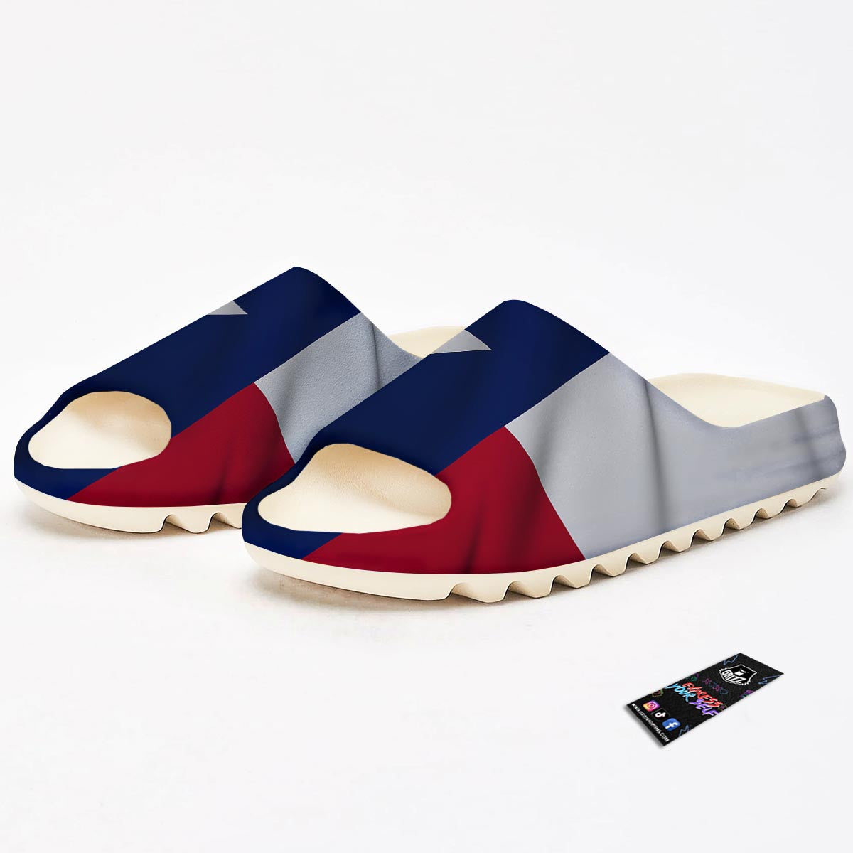 Texas Flag Print Sandals-grizzshop