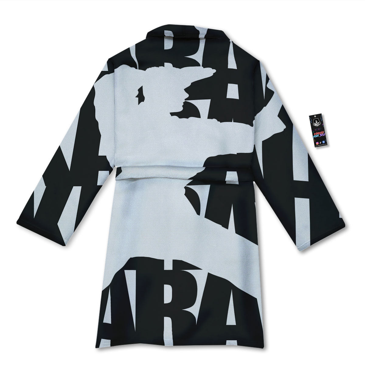 Text Karate Print Bathrobe-grizzshop