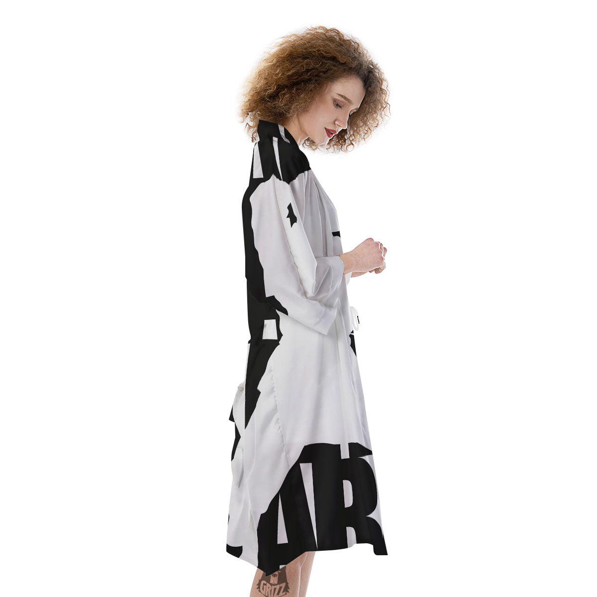 Text Karate Print Kimono-grizzshop