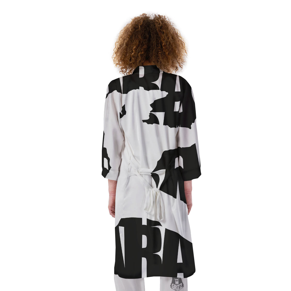 Text Karate Print Kimono-grizzshop