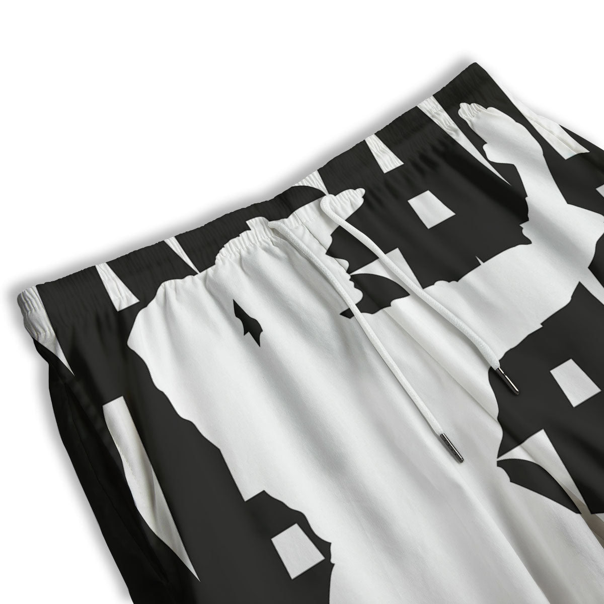 Text Karate Print Men's Athletic Shorts