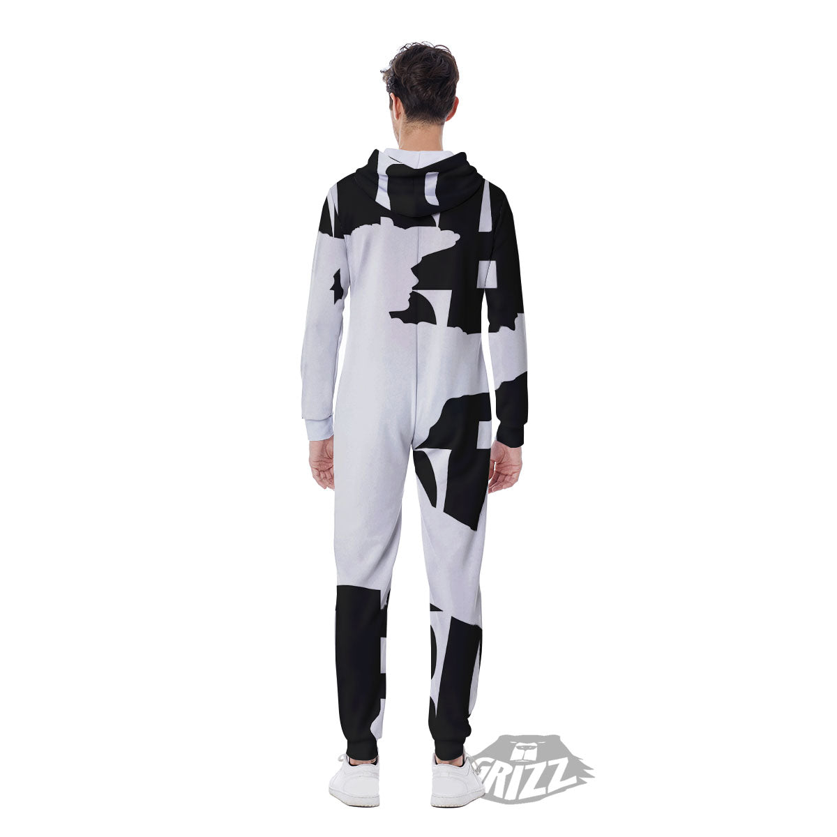 Text Karate Print Men's Jumpsuit-grizzshop