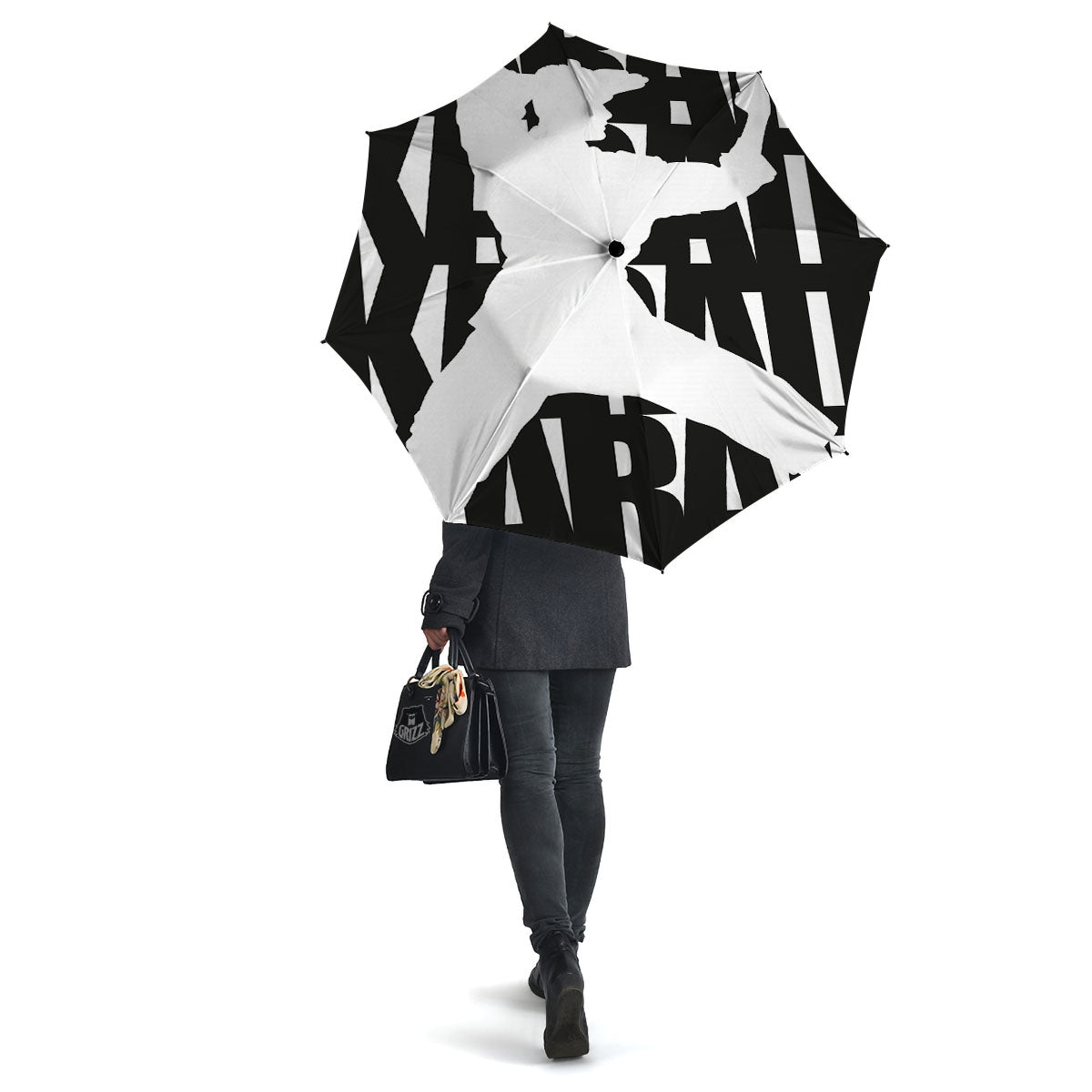 Text Karate Print Umbrella-grizzshop