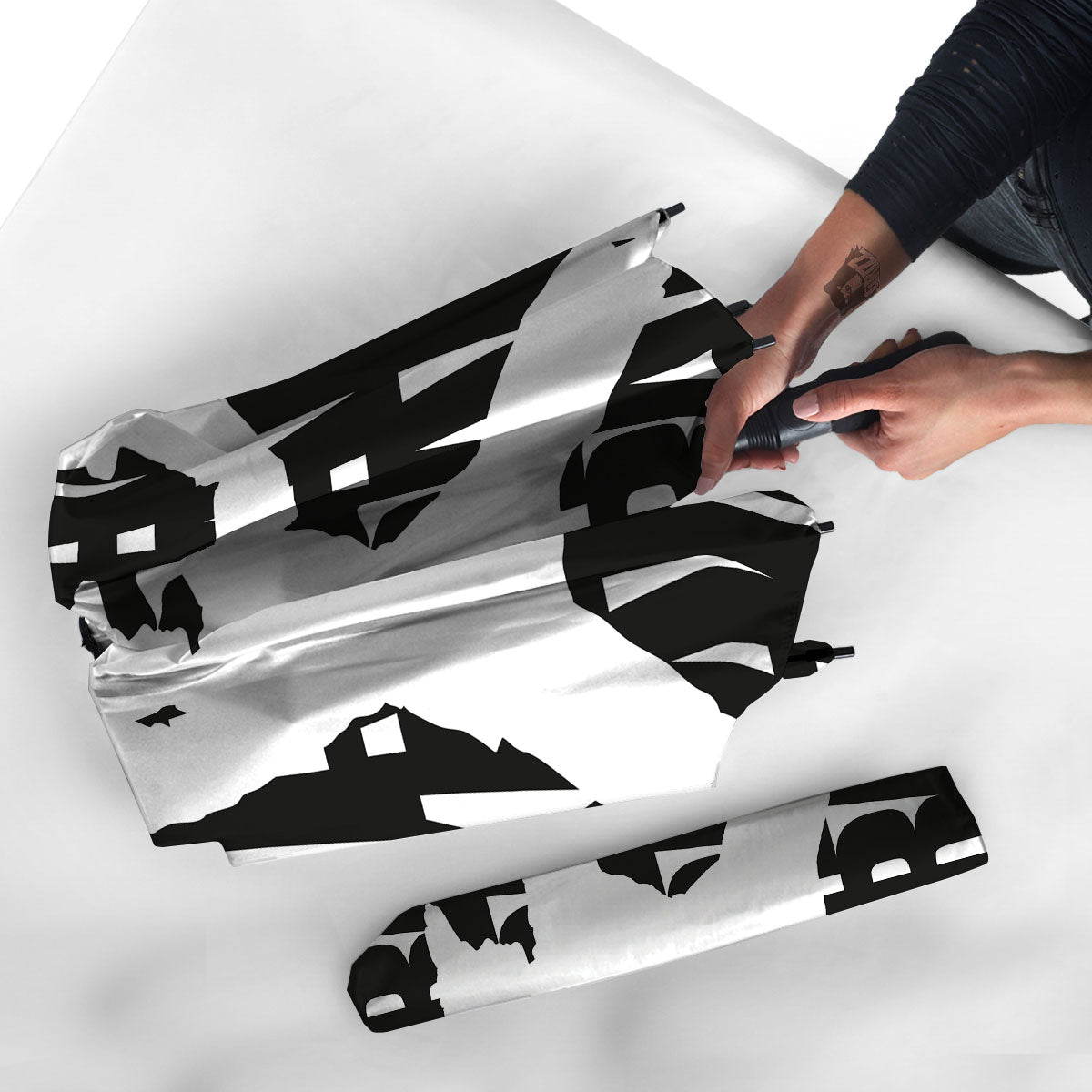 Text Karate Print Umbrella-grizzshop