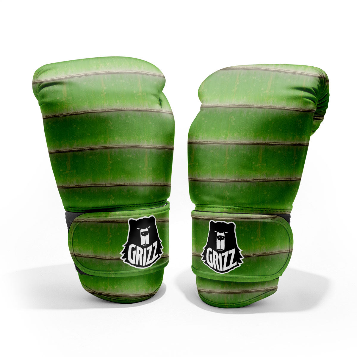 Texture Bamboo Green Print Pro Boxing Glove
