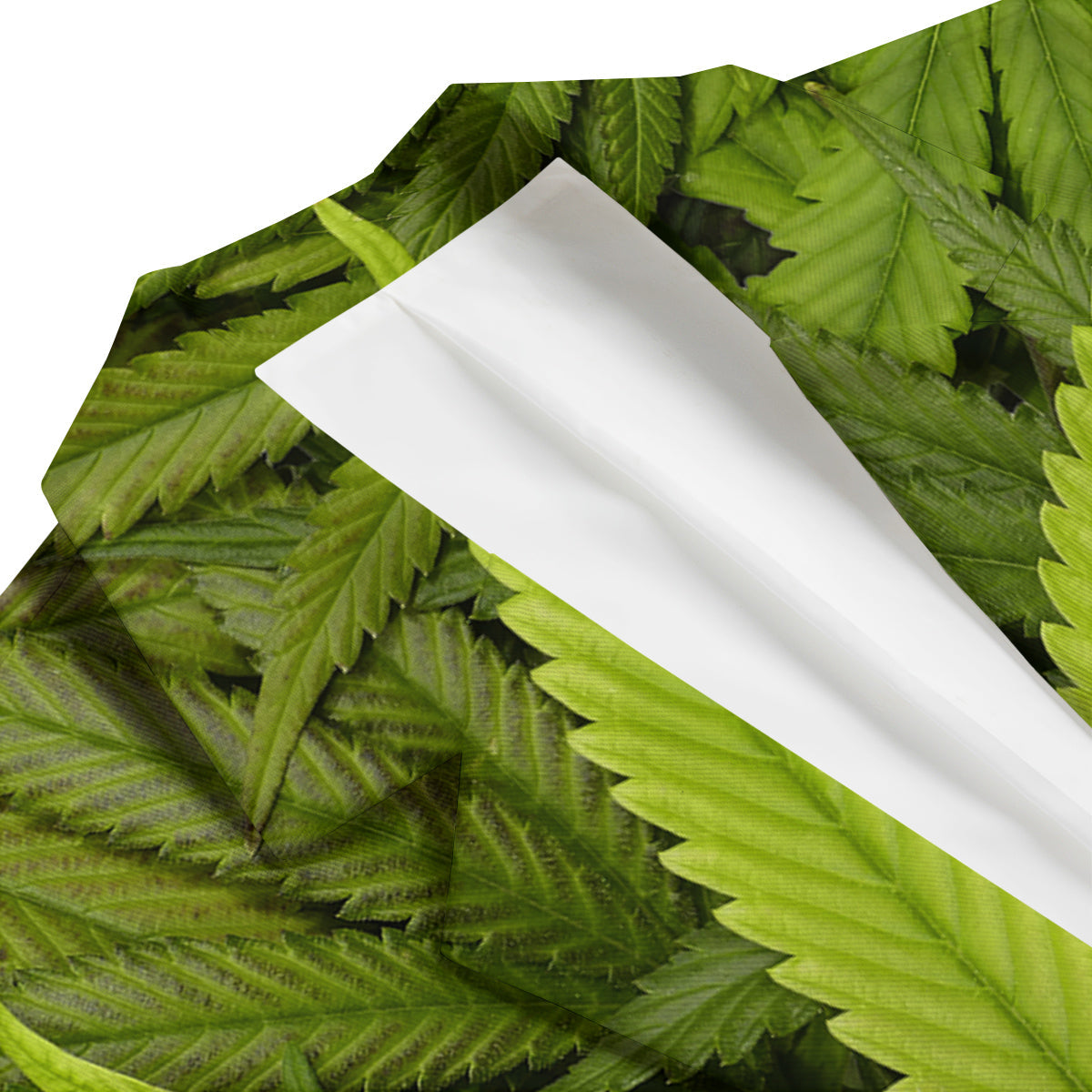 Texture Cannabis Print Men's Blazer-grizzshop